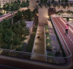 → 600 MTR ELEVATED JOGGING TRACK AND PATHWAY